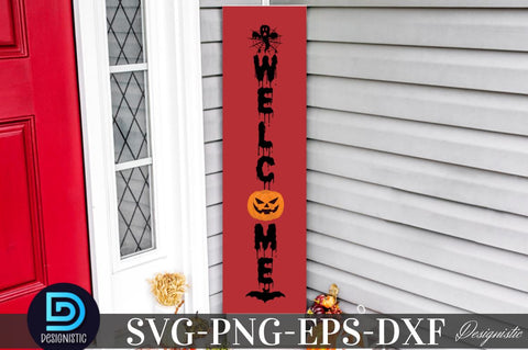 Welcome, Halloween Porch Sign Svg Design SVG DESIGNISTIC 