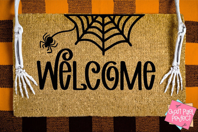Welcome, Halloween Svg, Halloween Doormat Svg, Fall Svg, Autumn Svg SVG Craft Pixel Perfect 