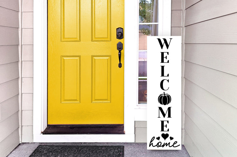 Welcome Home - Fall Porch Sign SVG - So Fontsy