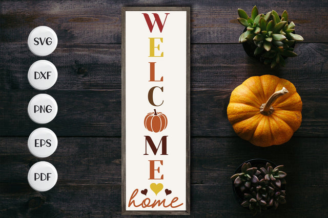 Welcome Home - Fall Porch Sign SVG SVG CraftLabSVG 
