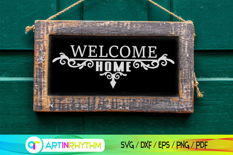 Welcome home porch door sign svg SVG Artinrhythm shop 
