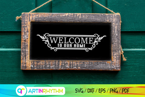 welcome home porch door sign svg SVG Artinrhythm shop 