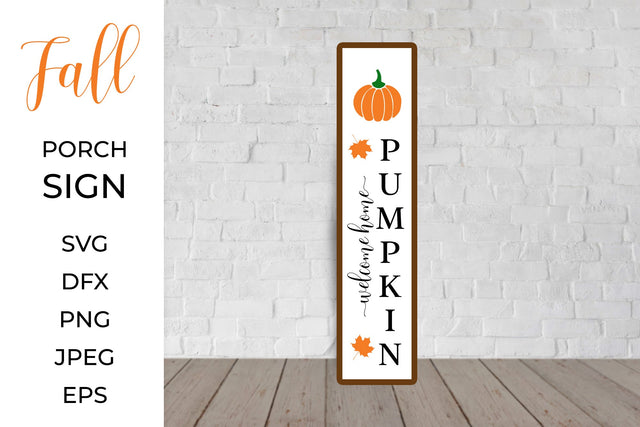 Welcome home pumpkin, Fall Porch Sign SVG SVG LaBelezoka 