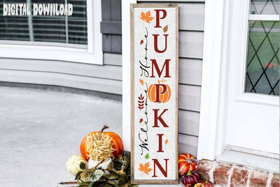 Welcome home pumpkin porce sing svg, welcome porce sign, pumpkin season svg, fall season svg, halloween porce svg, welcome porce svg SVG Isabella Machell 