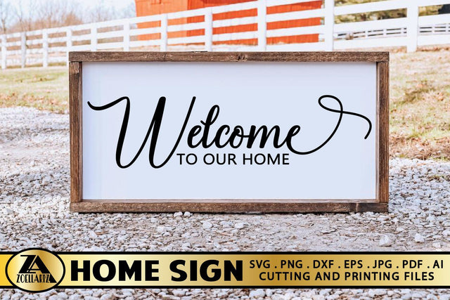 Welcome Home Sign SVG Farmhouse Sign SVG Welcome Home SVG SVG zoellartz 