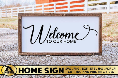 Welcome Home Sign SVG Farmhouse Sign SVG Welcome Home SVG SVG zoellartz 