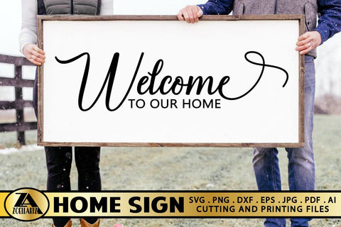 Welcome Home Sign SVG Farmhouse Sign SVG Welcome Home SVG SVG zoellartz 