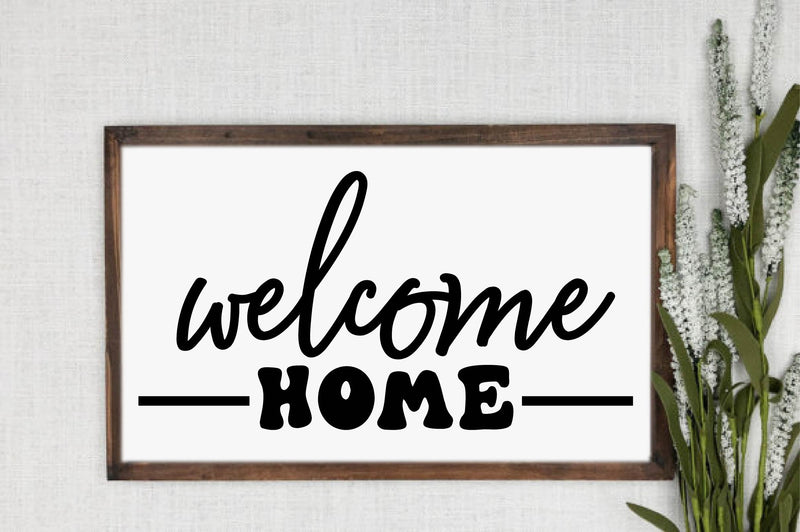 Welcome Home SVG - Family Sign SVG SVG designartist 