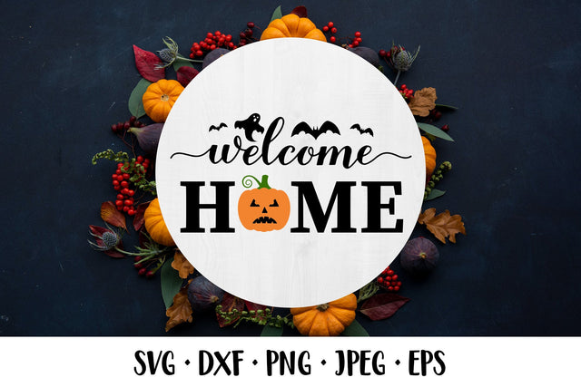 Welcome home SVG. Halloween Farmhouse Sign SVG LaBelezoka 