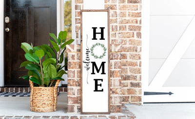 Welcome Home Wreath Porch Sign | So Fontsy SVG So Fontsy Design Shop 