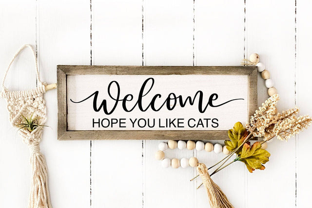 Welcome Hope You Like Cats SVG SVG dapiyupi store 