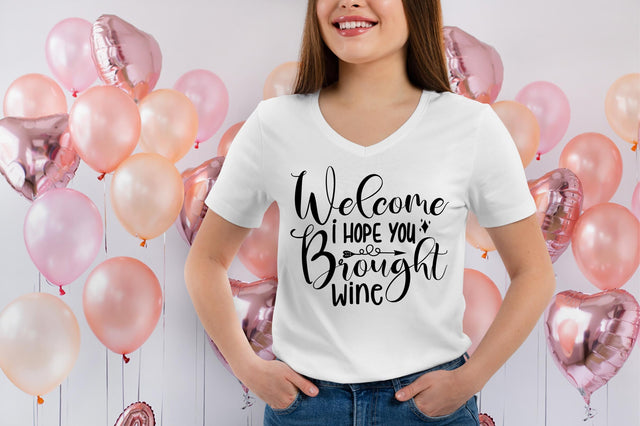 Welcome I Hope You Brought Wine svg SVG orpitasn 