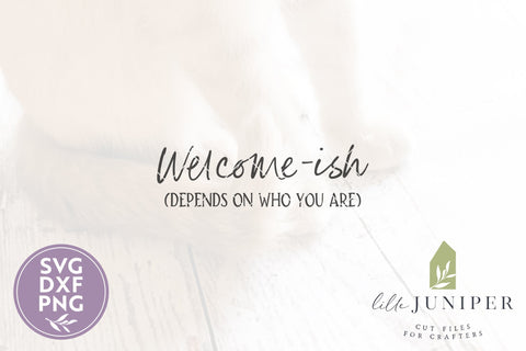 Welcome-Ish SVG Files | Round Front Door SVG SVG LilleJuniper 