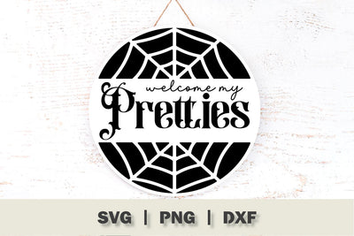 Welcome My Pretties Halloween Sign SVG SVG Ollive Studio 