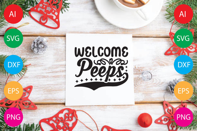 Welcome Peeps SVG CraftlabSvg29 
