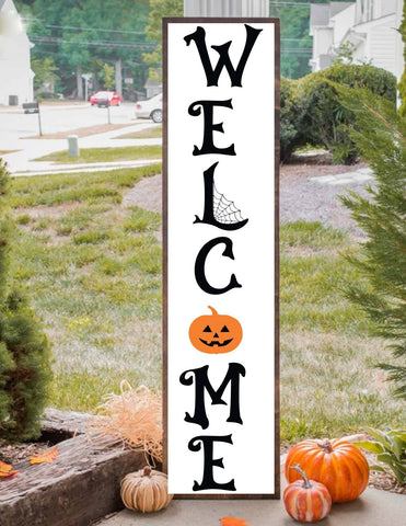 Welcome Porce sing svg, Welcome Halloween Porch Sign Svg, welcome to your home svg, welcome vertical porce sing svg SVG Isabella Machell 