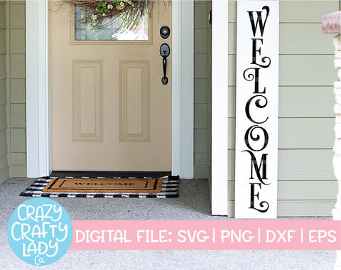 Welcome | Porch Sign SVG Cut File Bundle SVG Crazy Crafty Lady Co. 