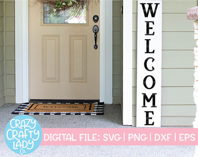 Welcome | Porch Sign SVG Cut File SVG Crazy Crafty Lady Co. 