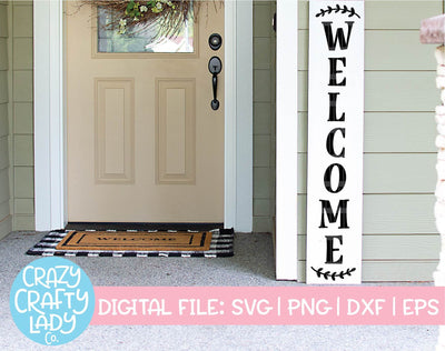 Welcome | Porch Sign SVG Cut File SVG Crazy Crafty Lady Co. 