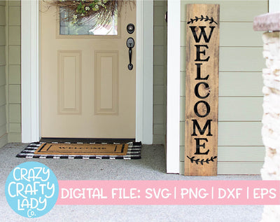 Welcome | Porch Sign SVG Cut File SVG Crazy Crafty Lady Co. 