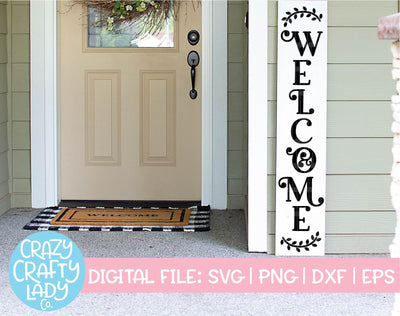 Welcome | Porch Sign SVG Cut File SVG Crazy Crafty Lady Co. 