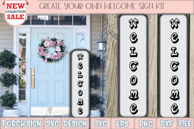 Welcome Porch Sign Svg Design SVG Creativeart88 