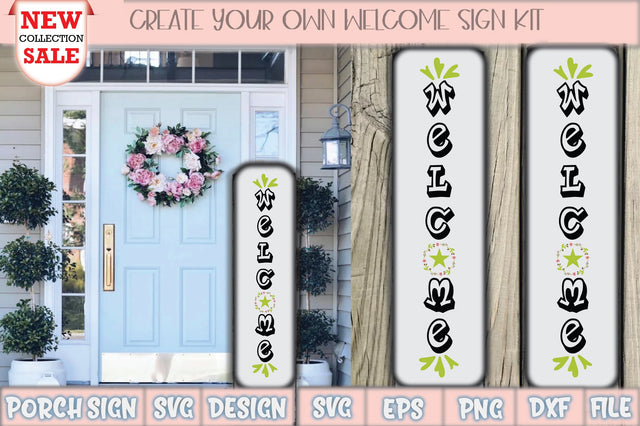 Welcome Porch Sign Svg Design SVG Creativeart88 
