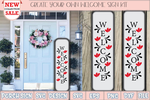 Welcome Porch Sign Svg Design SVG Creativeart88 