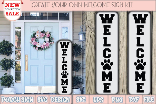 Welcome Porch Sign Svg Design SVG Creativeart88 