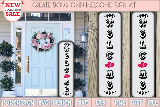 Welcome Porch Sign Svg Design SVG Creativeart88 