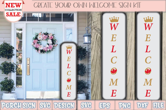 Welcome Porch Sign Svg Design SVG Creativeart88 