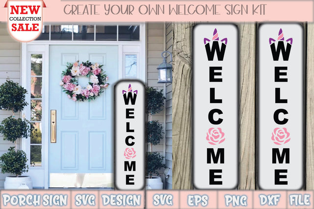 Welcome Porch Sign Svg Design SVG Creativeart88 