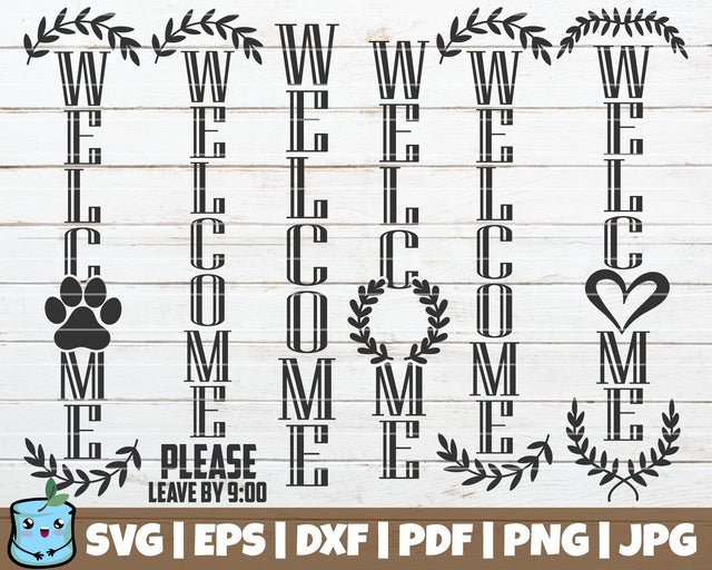 Welcome Porch Signs Bundle 2 SVG MintyMarshmallows 