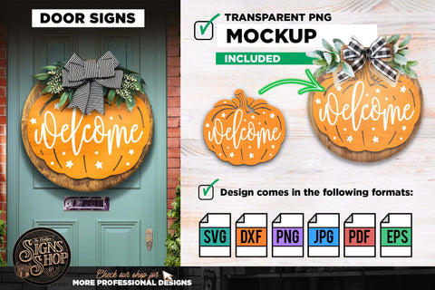 Welcome pumpkin | FALL SVG Sign SVG The Vintage Signs Shop 