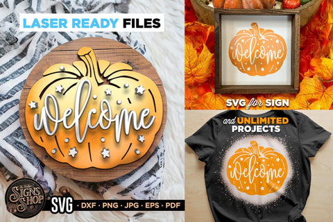 Welcome pumpkin | FALL SVG Sign SVG The Vintage Signs Shop 