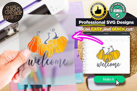 Welcome pumpkins 2 | FALL SVG Sign SVG The Vintage Signs Shop 