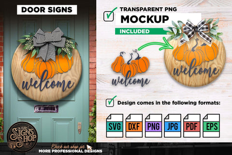 Welcome pumpkins 2 | FALL SVG Sign SVG The Vintage Signs Shop 