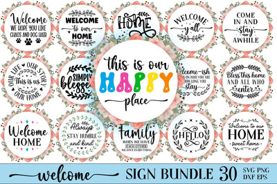 Welcome sign bundle SVG SH_Tee store 