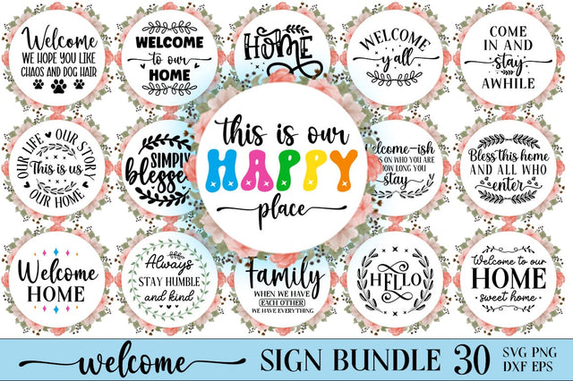 Welcome sign bundle SVG SH_Tee store 