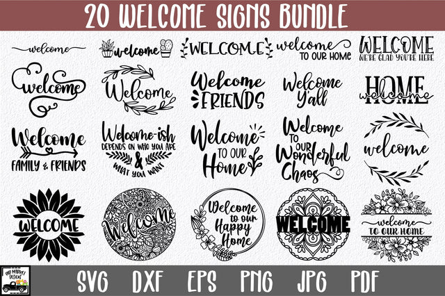 Welcome Sign Bundle - Welcome SVG Files SVG Old Market 