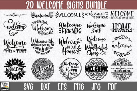 Welcome Sign Bundle - Welcome SVG Files SVG Old Market 