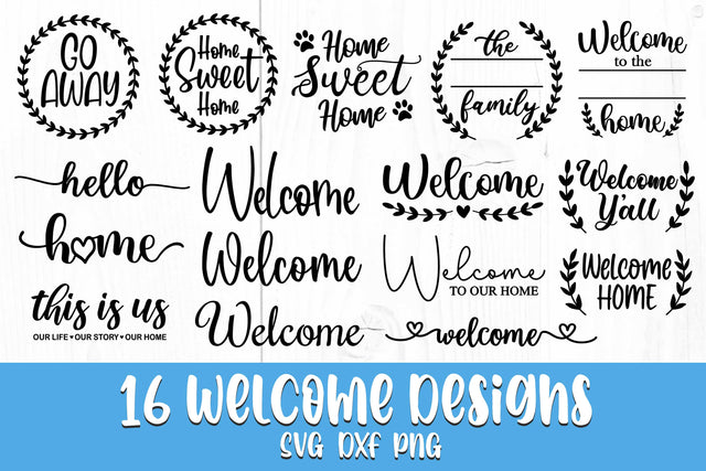 Welcome Sign Svg Bundle, Farmhouse Sign Svg, Porch Sign Svg SVG Litke Designs 