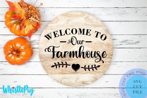 Welcome Sign Svg Farmhouse Door Sign Svg Bundle Door Sign Svg Bundle Fall Wood Round Svg Bundle Autumn Svg Farmhouse Svg Farmhouse Svg Sign SVG Whistlepig Designs 