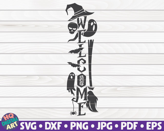 Welcome sign SVG | Halloween porch sign SVG SVG HQDigitalArt 
