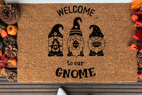 Welcome sign svg, welcome gnome, door hanger, doormat SVG Digital Rainbow Shop 