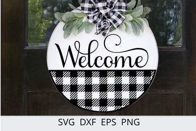 Welcome Sign SVG, Welcome to Our Home svg for silhouette SVG Chamsae Studio 