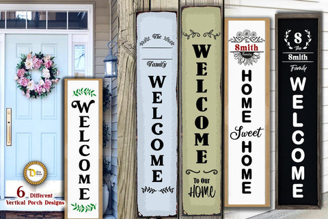 Welcome Signs For Front Door SVG Bundle SVG Dina.store4art 