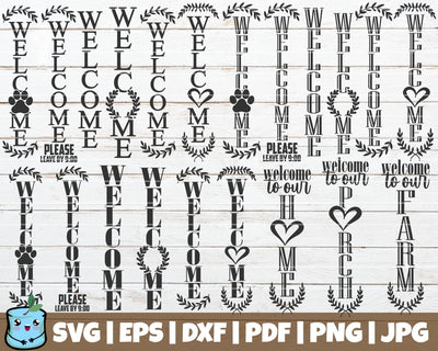 Welcome Signs SVG Bundle SVG MintyMarshmallows 