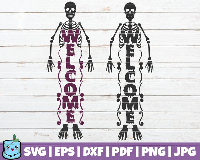 Welcome Skeleton SVG MintyMarshmallows 