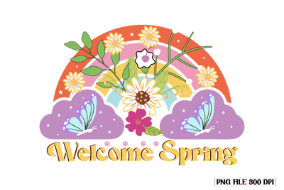 Welcome Spring-01 sublimation design Sublimation designmaster24 